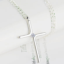 Cross Pendant New Simple Necklace Titanium Steel Plating